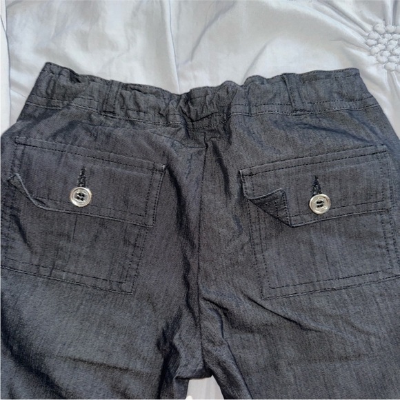 Burberry Charcoal Cargo Pants with Polka Dot Lining - Picture 3 of 4